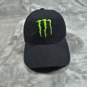 Monster Energy Hat Cap Black Strapback Embroidered Action Sports Skate Surf Moto